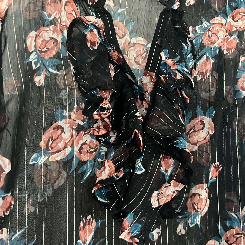 Shop Fletch Rose Ruffle Blouse - Picture 5 of 5